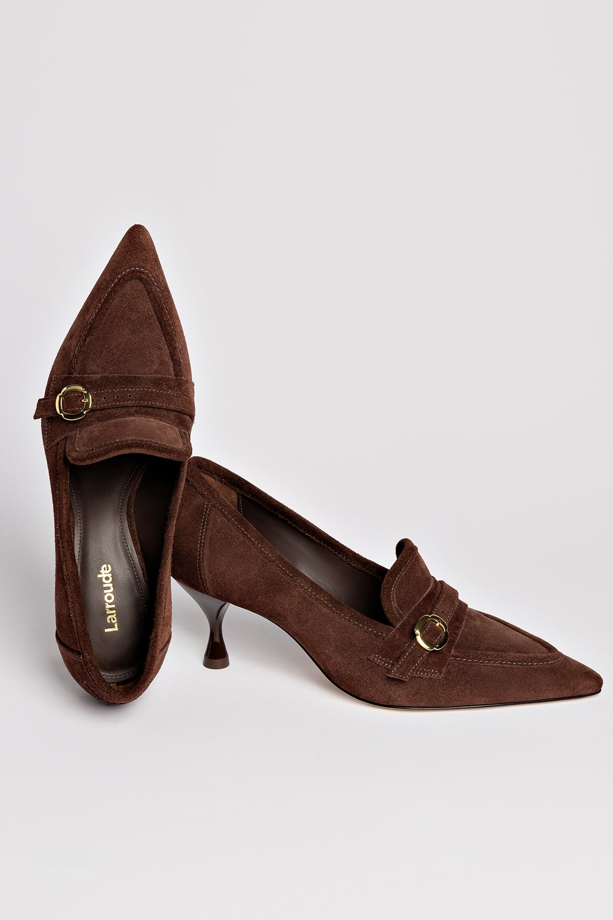 Susan Brown Suede Women's Pumps - Comfortable & Stylish Heels for Work, Office, and Evening Events