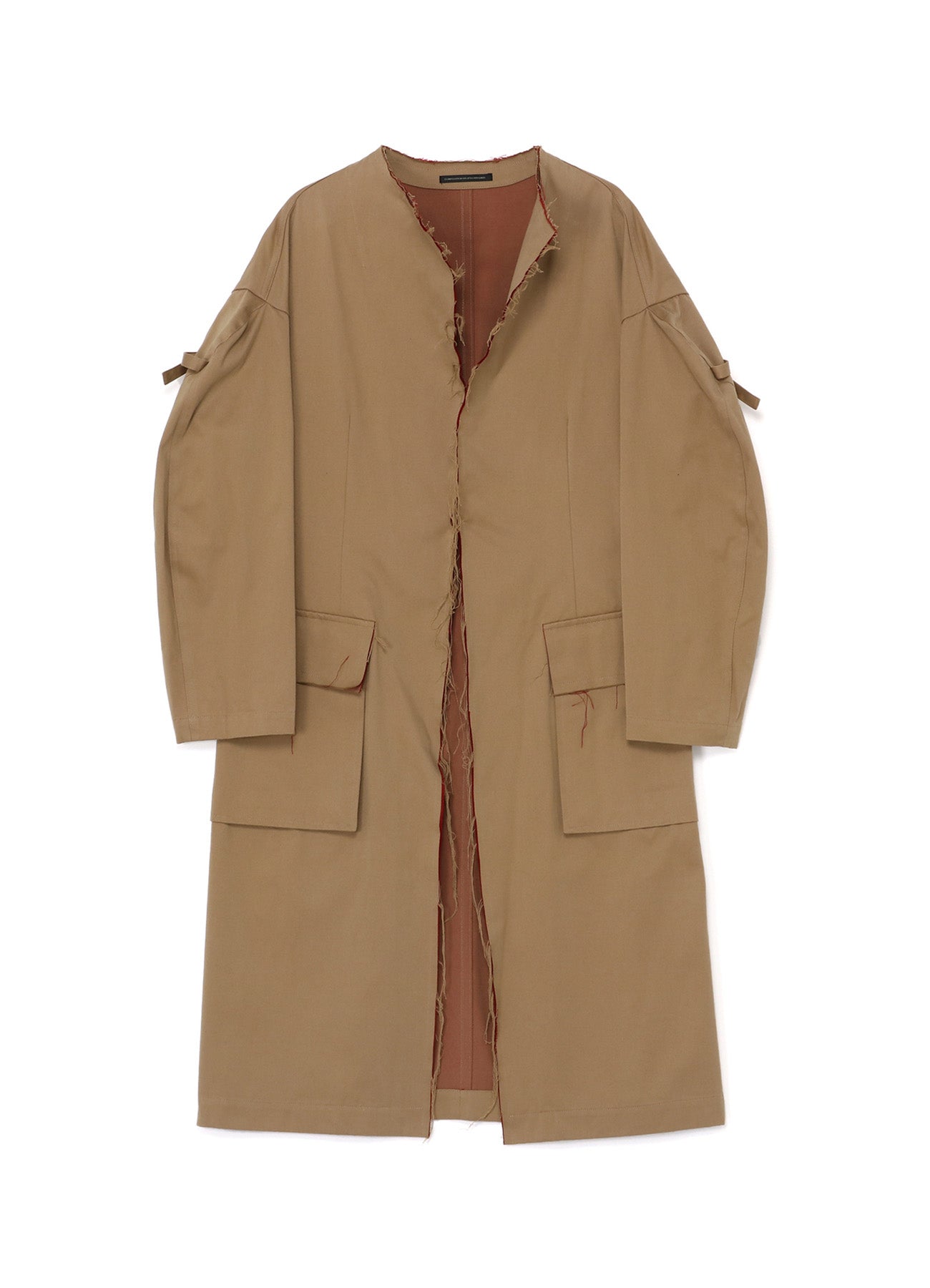 Double Faced Twill No Collar Coat - Lightweight & Stylish Outerwear for Women | Perfect for Casual Outings, Office Wear & Fall Layering
