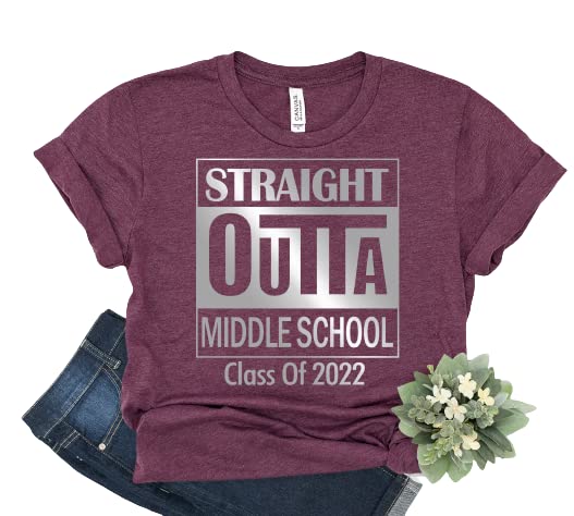 2022 Graduation T-Shirts - Custom Funny Gifts for Middle School, High School & College Grads - Class of 2022 Apparel - Perfect for Graduation Parties & Celebrations