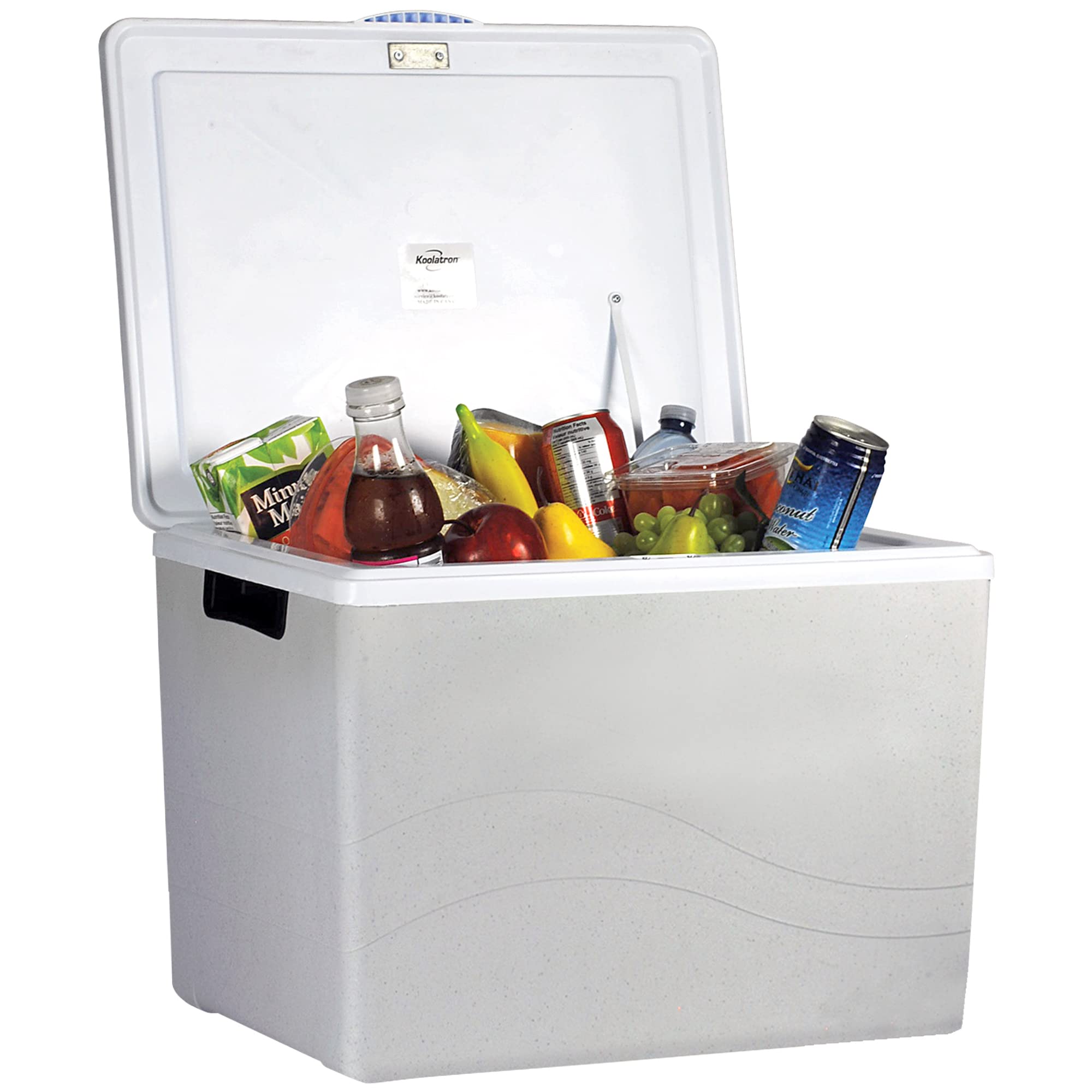 Koolatron 36 Quart Portable Electric Cooler & Warmer - 12V Insulated Hard-Sided Refrigerator for Car, Truck, Boat | Perfect for Camping, Travel, Road Trips | Keeps Food Fresh & Drinks Cold/Hot