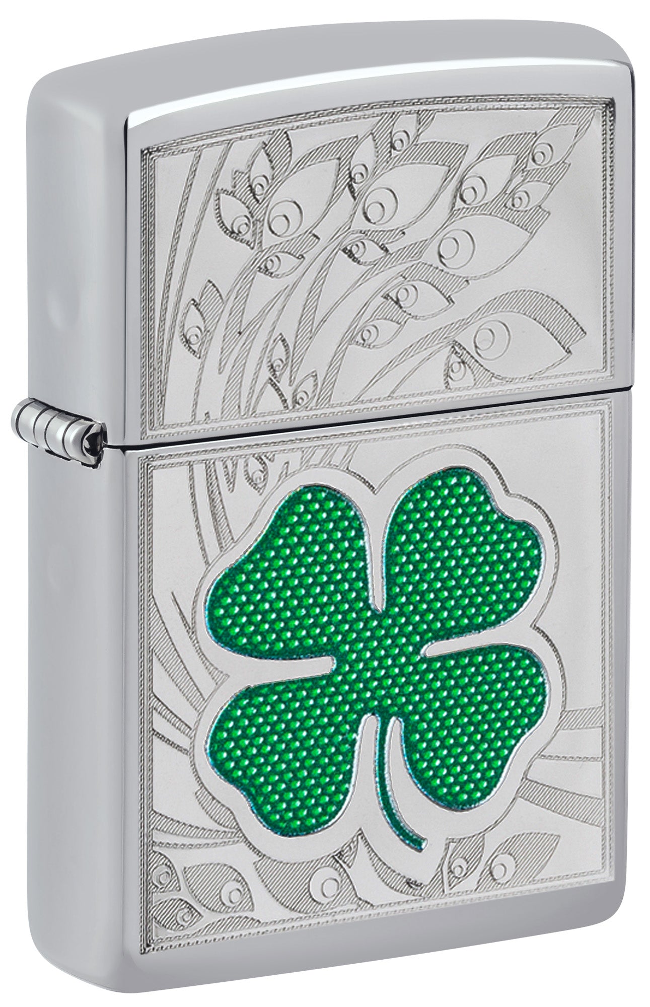 Premium Clover High Polish Chrome Design - Elegant Home & Office Decor for Modern Spaces