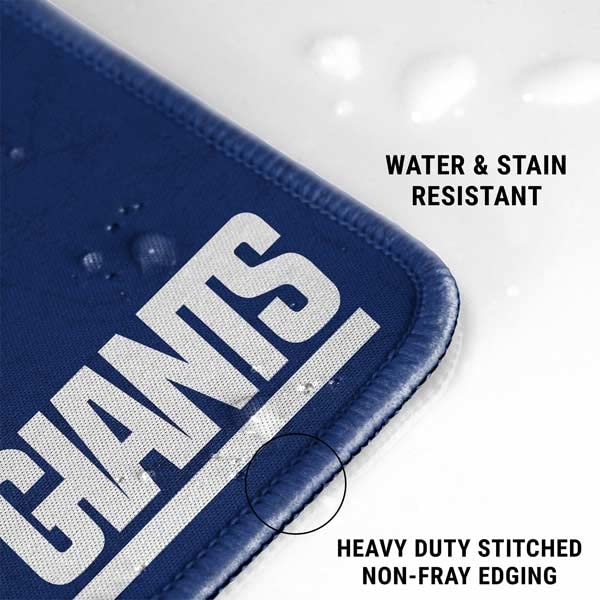 Skinit Medium Gaming Mouse Pad - Officially Licensed NFL New York Giants Distressed Design with Stitched Edges | Waterproof & Non-Slip Rubber Base | Perfect Desk Mat for Keyboard & Mouse | Ideal for Gaming, Office Work & Home Use