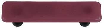 Black Rectangle Glass Cabinet Pull - Light Plum for Kitchen & Bathroom