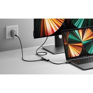 Alogic Ultra USB C to HDMI Cable 2m with 100W PD - Male to Male 4K 60Hz HDMI 2.0 Adapter for MacBook, iPad, Chromebook, Laptop, Monitor, TV & Projector - Home Office & Entertainment Setup