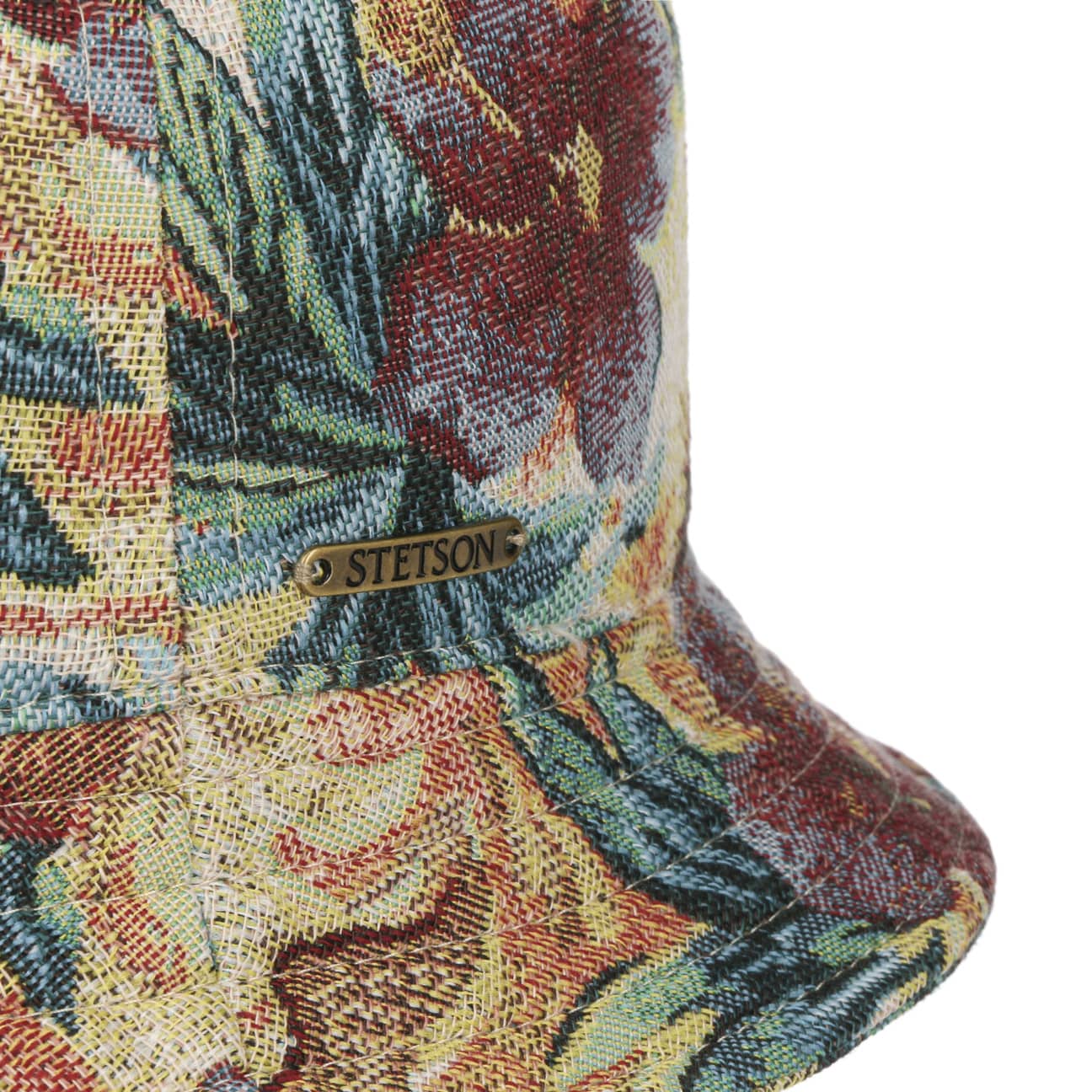Stetson Floral Jacquard Bucket Hat - Women's Sun Protection Summer Beach Hat for Outdoor, Travel & Fashion Accessories