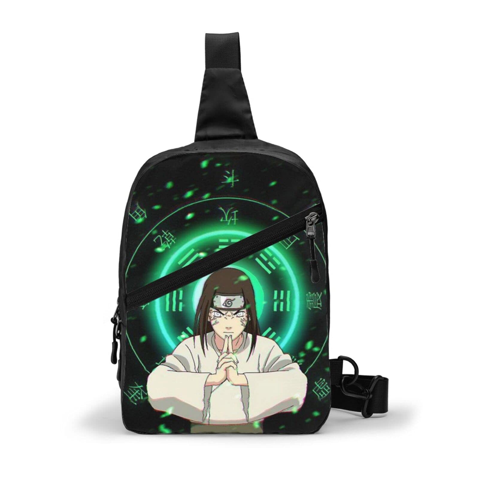 Hyuga Neji Unisex Crossbody Chest Bag - Lightweight Sling Shoulder Backpack for Travel, Hiking & Daily Use | Anime Naruto Inspired Fashion Accessory