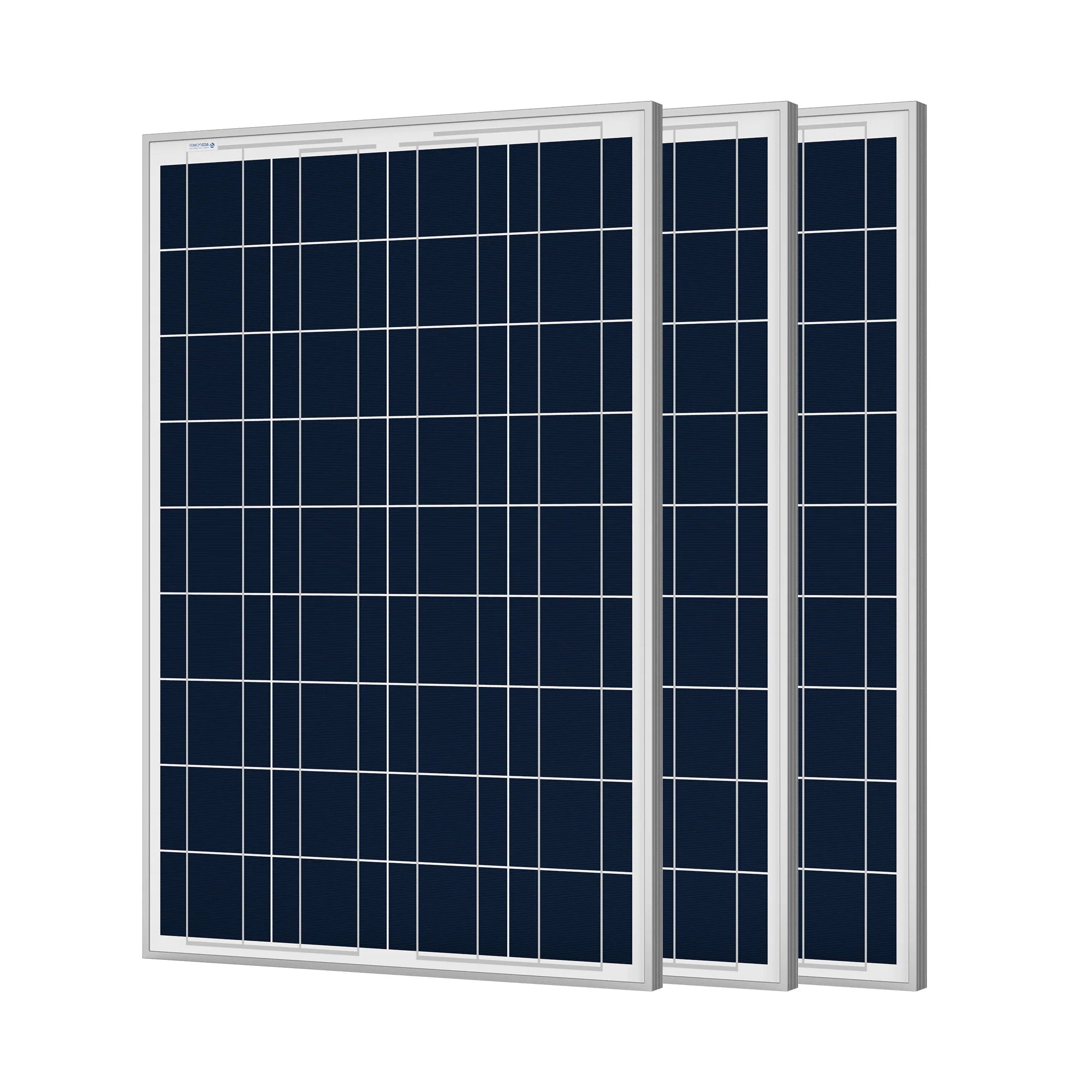 ACOPOWER 100W Polycrystalline Solar Panel for RV, Boat, Off-Grid Power - High Efficiency Solar Charging for Camping, Emergency Backup & Outdoor Adventures