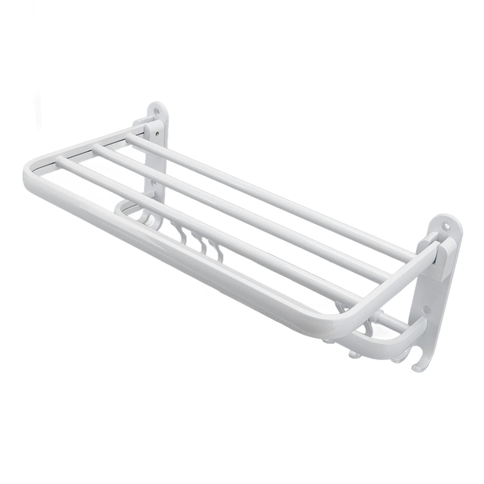 Elegant White Nordic Towel Rack - Bathroom & Kitchen Accessories for Stylish Home Organization | Perfect for Hanging Hand Towels, Dish Towels & Bath Linens