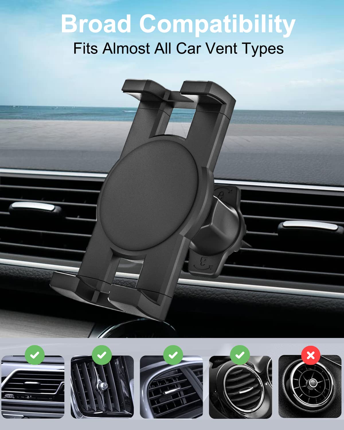 Car Vent Tablet Mount Holder for 4.7-13