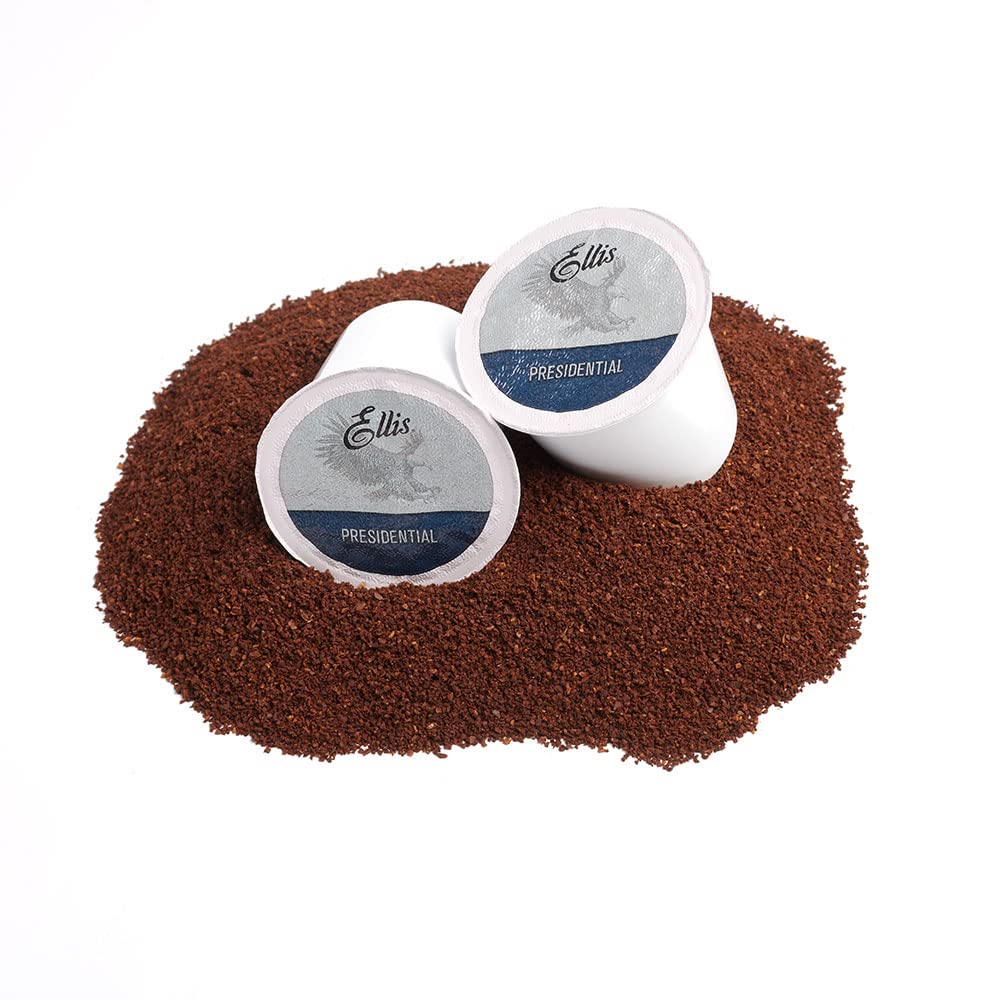 Ellis Coffee - Presidential Light Roast Single Serve Coffee Pods (24 Count) - Compatible with Keurig 2.0 - Perfect for Office, Home & Travel Use