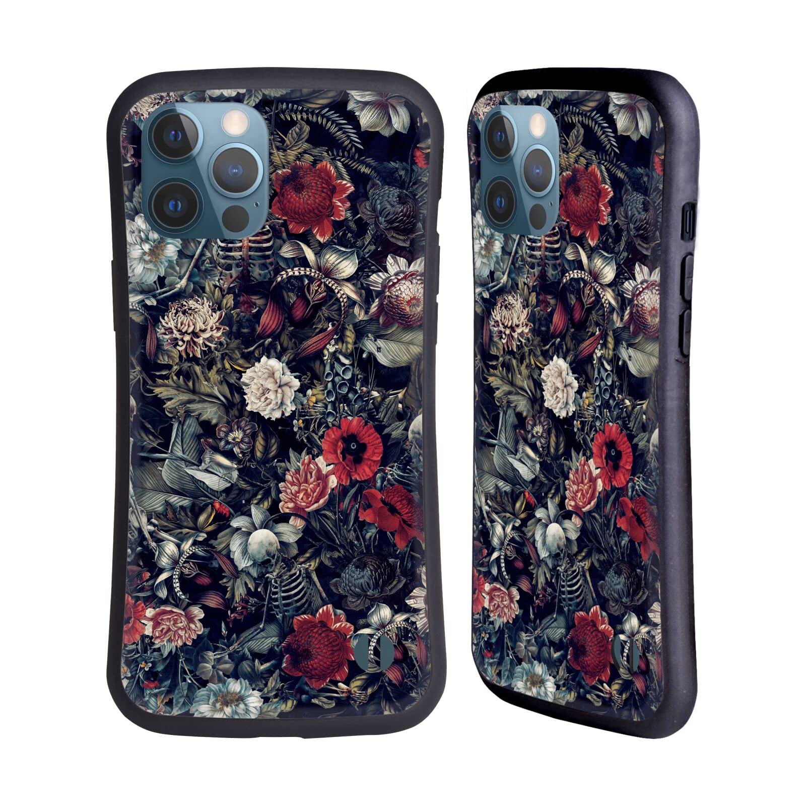 Officially Licensed Riza Peker Skeleton Zone Skulls iPhone 12 Pro Max Case - Durable Hybrid Protective Cover for Apple iPhone 12 Pro Max - Perfect for Everyday Use, Travel & Style Protection