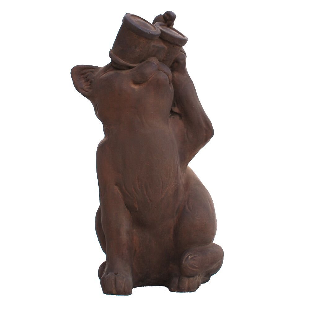Realistic 13-inch Cat Garden Statue for Bird Watching - Perfect Outdoor Decoration for Gardens, Patios & Backyards