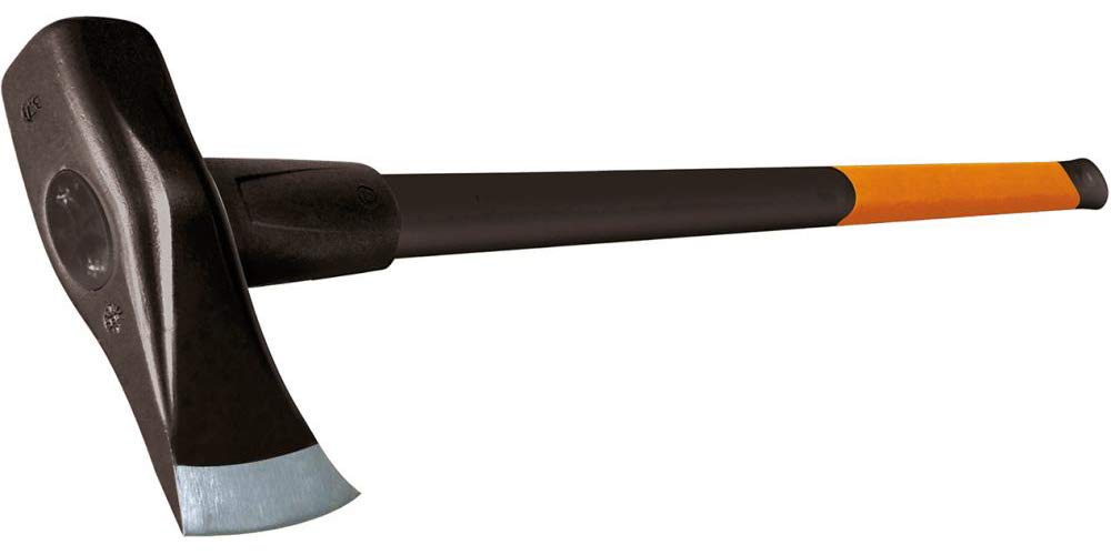 Fiskars X46 Splitting Axe & Hammer Combo - 2-in-1 Tool with Hardened Steel Blade & Fiberglass Handle (Black/Orange, 92cm) - Perfect for Firewood Splitting, Camping & Outdoor Survival Gear