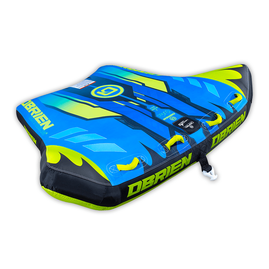 O'Brien Bat Wing 2 Towable Tube - 2-Person Inflatable Water Tube for Boating & Lake Fun - High-Speed Towable for Summer Water Sports & Family Recreation