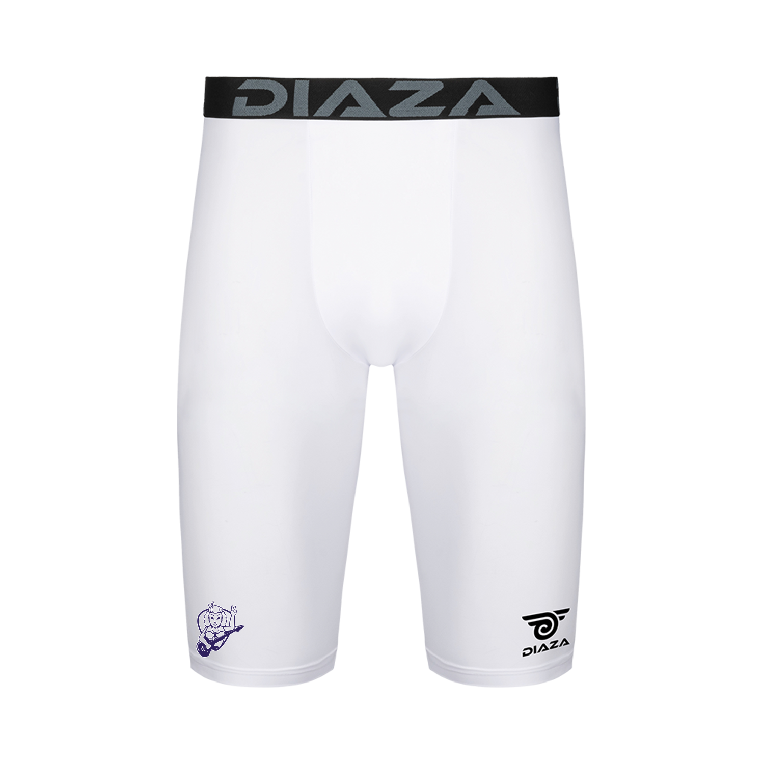 Cleveland Riff Compression Shorts for Men - Breathable White Workout Shorts for Running, Gym & Sports - Moisture Wicking Athletic Performance Shorts
