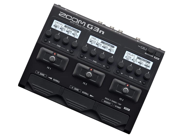 Zoom G3n Guitar Multi-Effects Processor Pedal with 70+ Built-in Effects, Amp Modeling, Stereo FX, Looper & Rhythm Machine - Perfect for Live Performances, Studio Recording & Practice Sessions