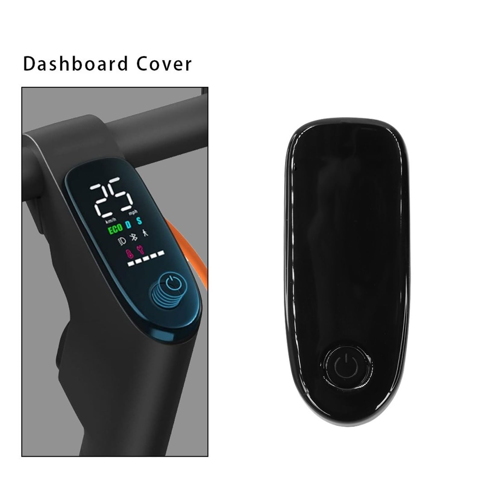 BBAUER 3-Piece Protective Scooter Dashboard Cover - Durable Plastic Shell Replacement Part for Ninebot F20 F25 F30 F40 Electric Scooters - Perfect for Commuting & Outdoor Riding Protection