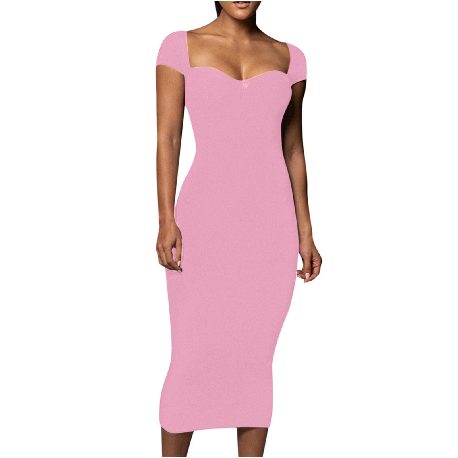 Elegant Open Collar Slim Ribbed Mini Dress for Women - Sexy Long Vest Dress for Wedding Guests & Special Occasions | Perfect for Cocktail Parties, Date Nights & Formal Events