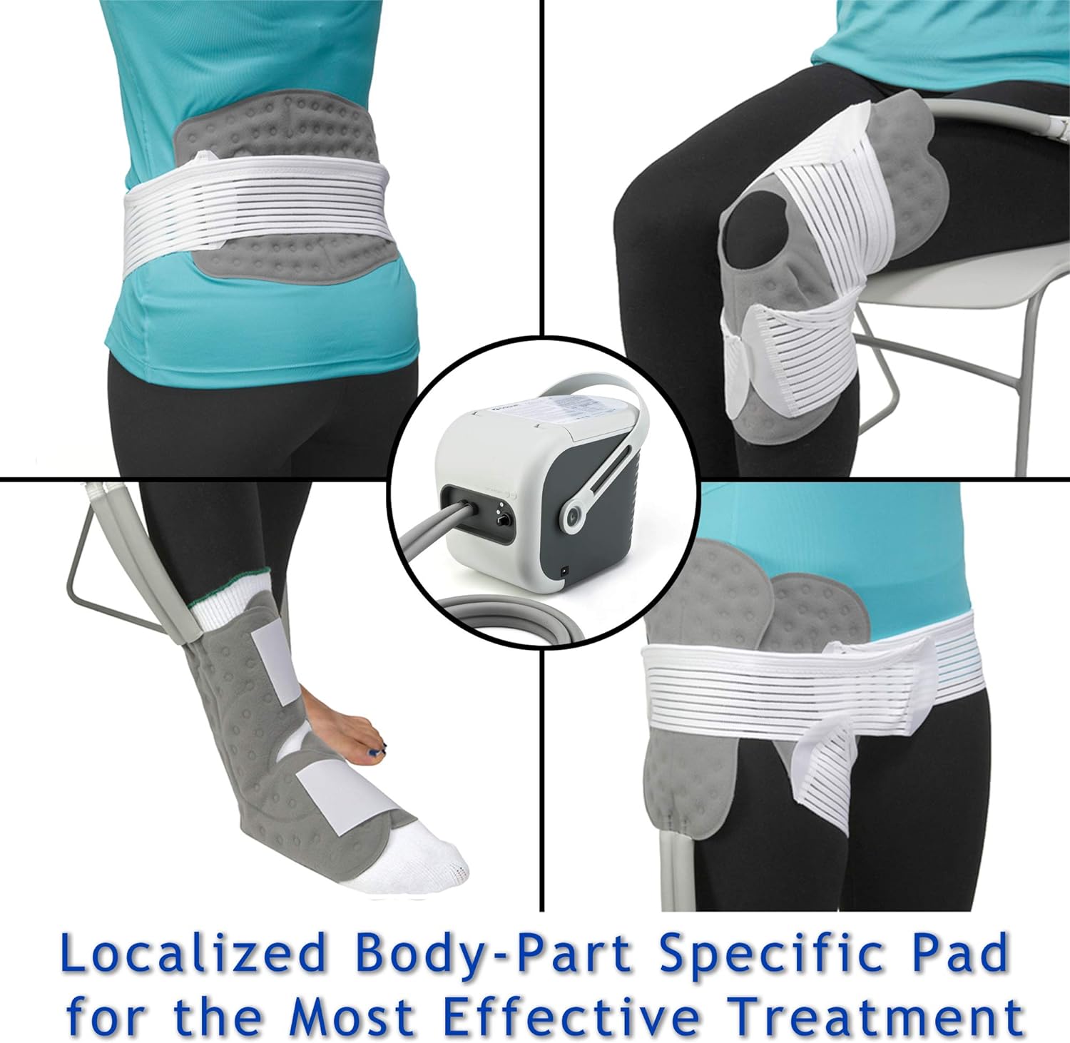 Ossur Cold Rush Cold Therapy Machine System with Pads - Pain Relief & Recovery for Knee, Shoulder, and Post-Surgery Rehabilitation