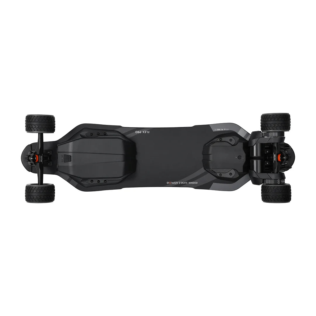 Exway Flex Pro Hydro Electric Skateboard - 345Wh Belt Drive, 31 MPH Top Speed, 25 Mile Range, Includes Remote - Perfect for Commuting & Urban Adventure