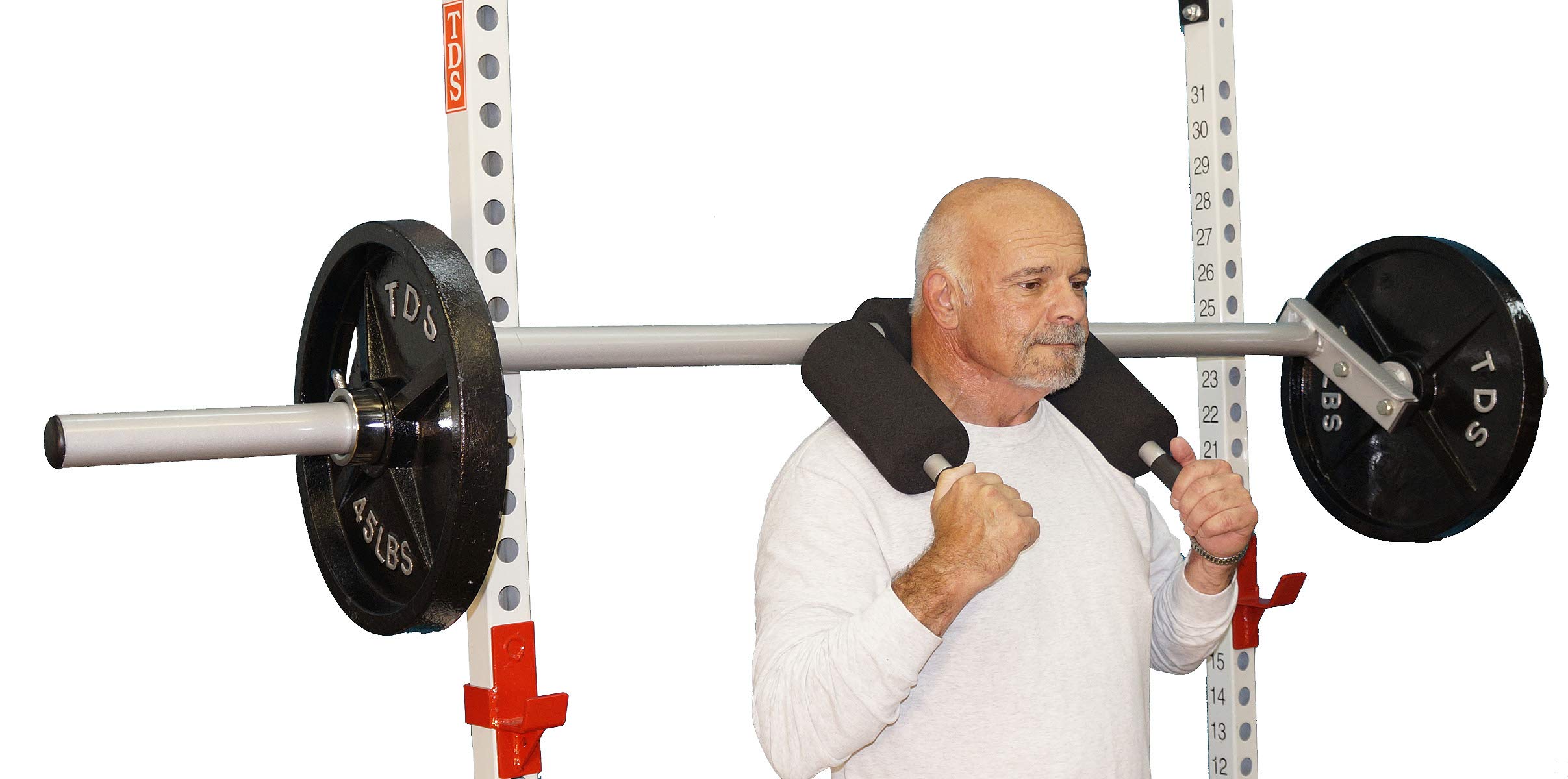 Best Safety Squat Bar for Powerlifting - 600lb Weight Capacity | Heavy Duty Squat Rack Accessory for Home & Commercial Gyms