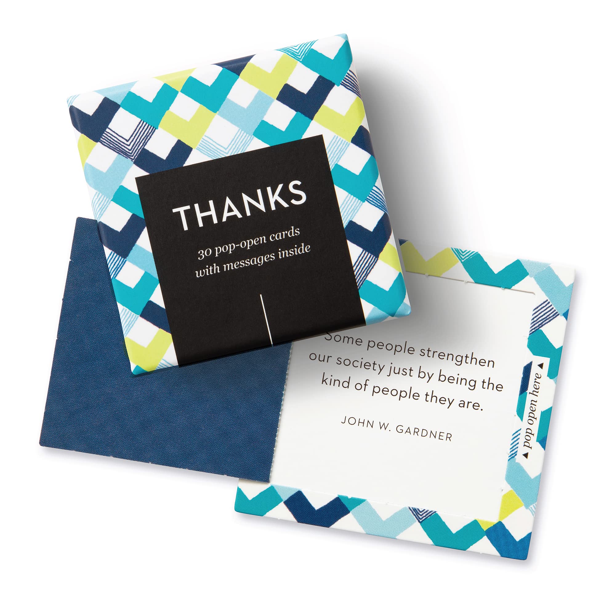 ThoughtFulls Pop-Open Greeting Cards 4-Pack - Inspirational Messages (You're Awesome, Smile, Be Happy, Thanks) - 120 Unique Cards with Different Quotes Inside - Perfect for Birthdays, Thank You Notes & Daily Encouragement