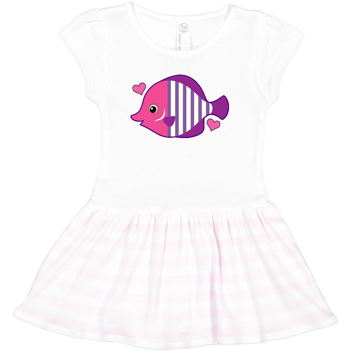 Inktastic Cute Tropical Fish Beach Vacation Toddler Dress - Adorable Summer Outfit for Girls, Perfect for Beach Trips, Pool Parties & Family Vacations