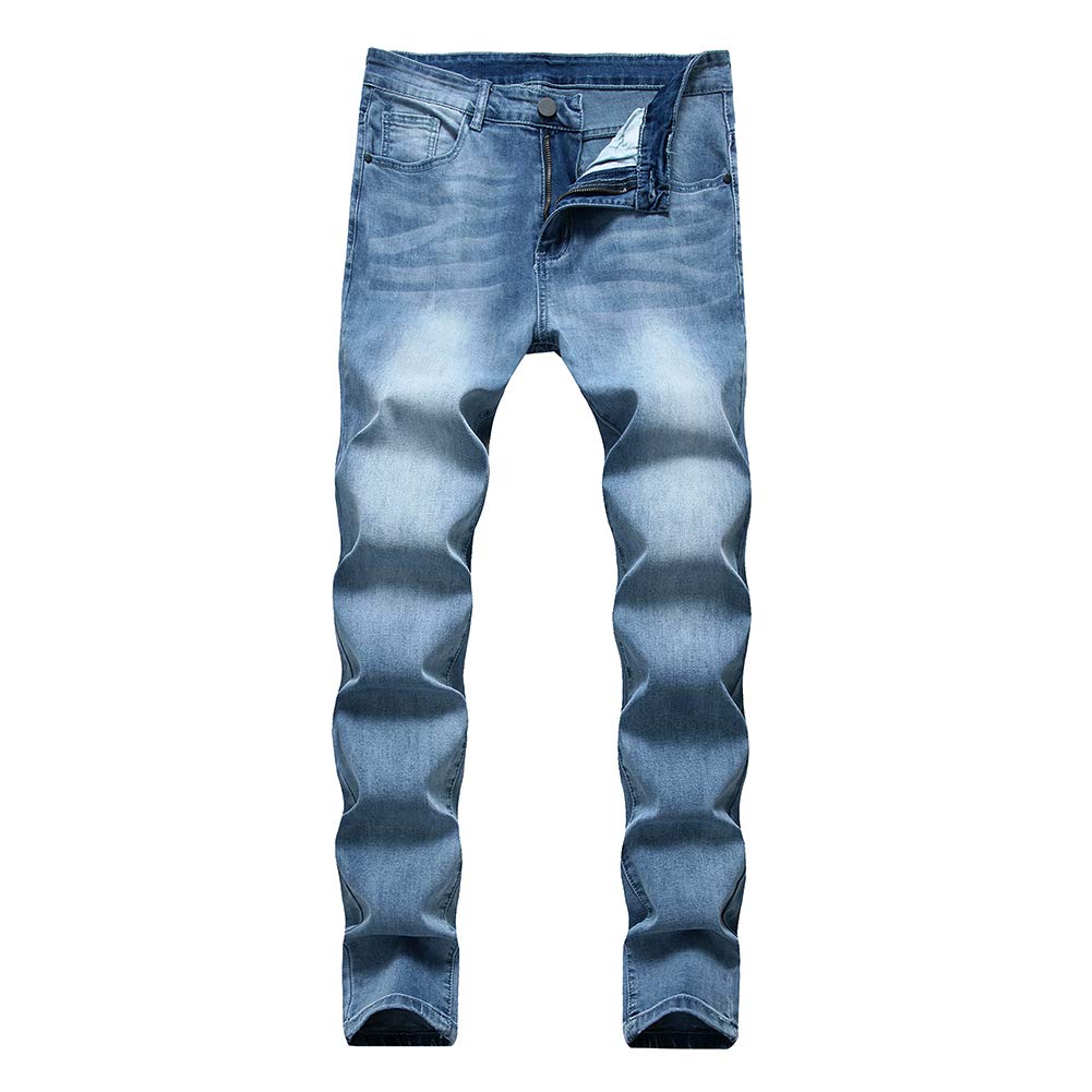 Men's Classic Slim Fit Stretch Skinny Jeans - Comfortable & Stylish Denim Pants for Casual Wear & Night Out