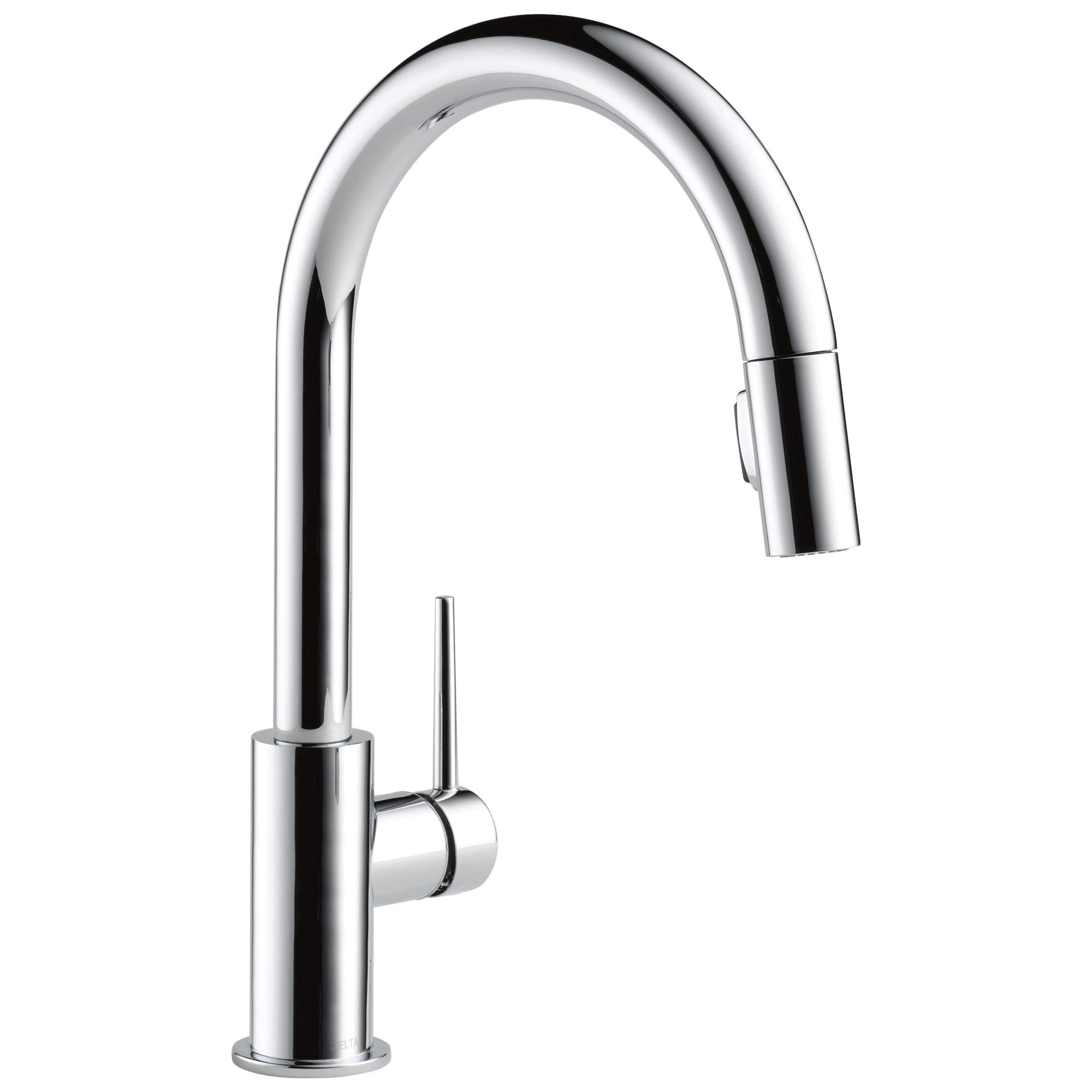 Delta 9159-DST Chrome Standard Kitchen Faucet - High Arc Pull-Down Sprayer for Modern Kitchens, Dishwashing & Food Prep