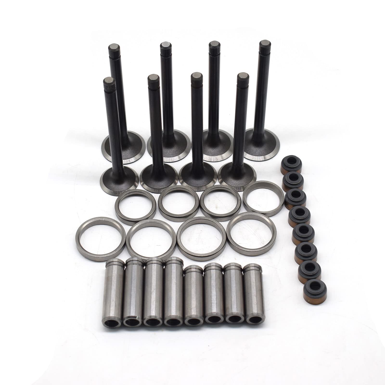 Yanmar 4TNE98 Engine Valve Kit - Includes Valve, Valve Guide, Valve Seat & Oil Seal - Compatible with John Deere 244H 304H Wheel Loader - Perfect for Engine Repair & Maintenance