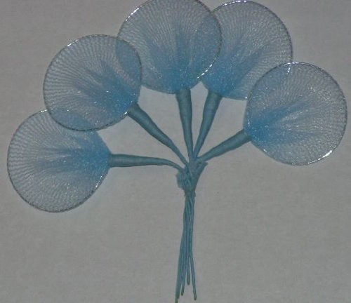 Italian Silver Wire & Organza Jordan Almond Holders - Elegant Wedding Favors, Party Decor (144-Pack) - Perfect for Bridal Showers, Baby Showers & Candy Buffets