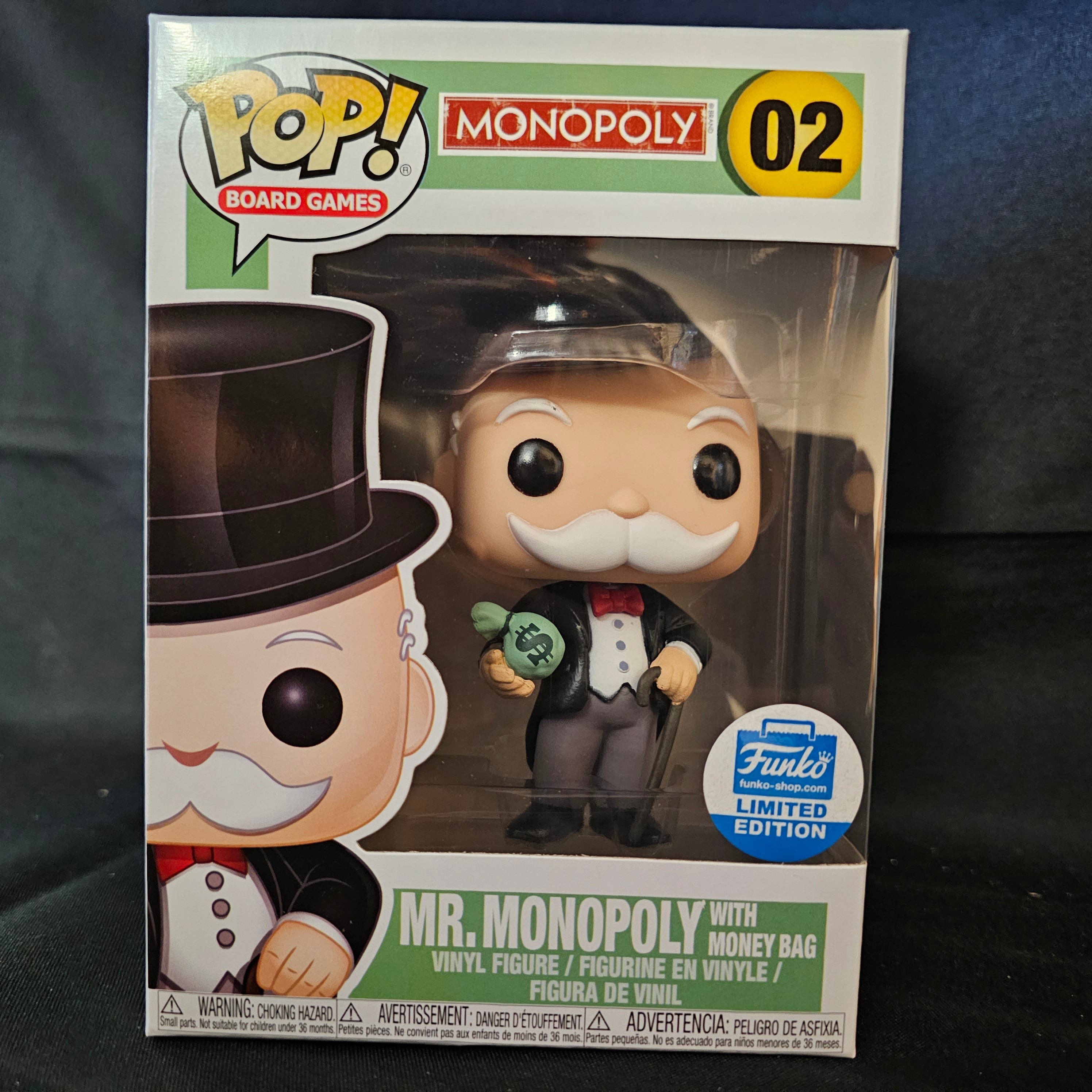 Funko Pop! Vinyl Figure - Mr. Monopoly with Money Bag Board Game Collectible | Perfect for Game Nights, Office Decor & Pop Culture Collections