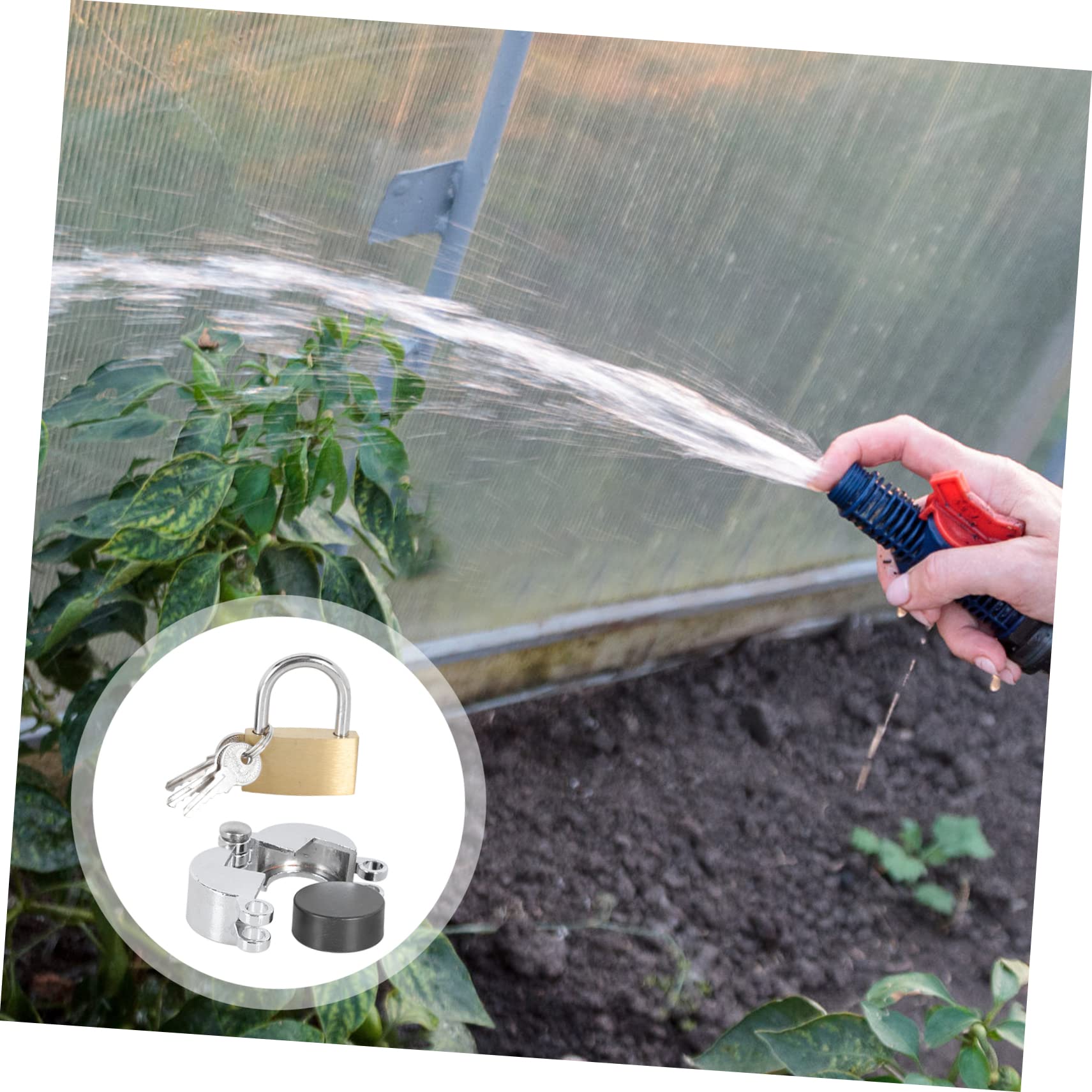 Operitacx Water Stopper with Lock Tube End Caps - Secure Garden Hose Spigot Lock for Leak-Free Connection | Perfect for Outdoor Faucets, Sprinklers & Drip Irrigation Systems