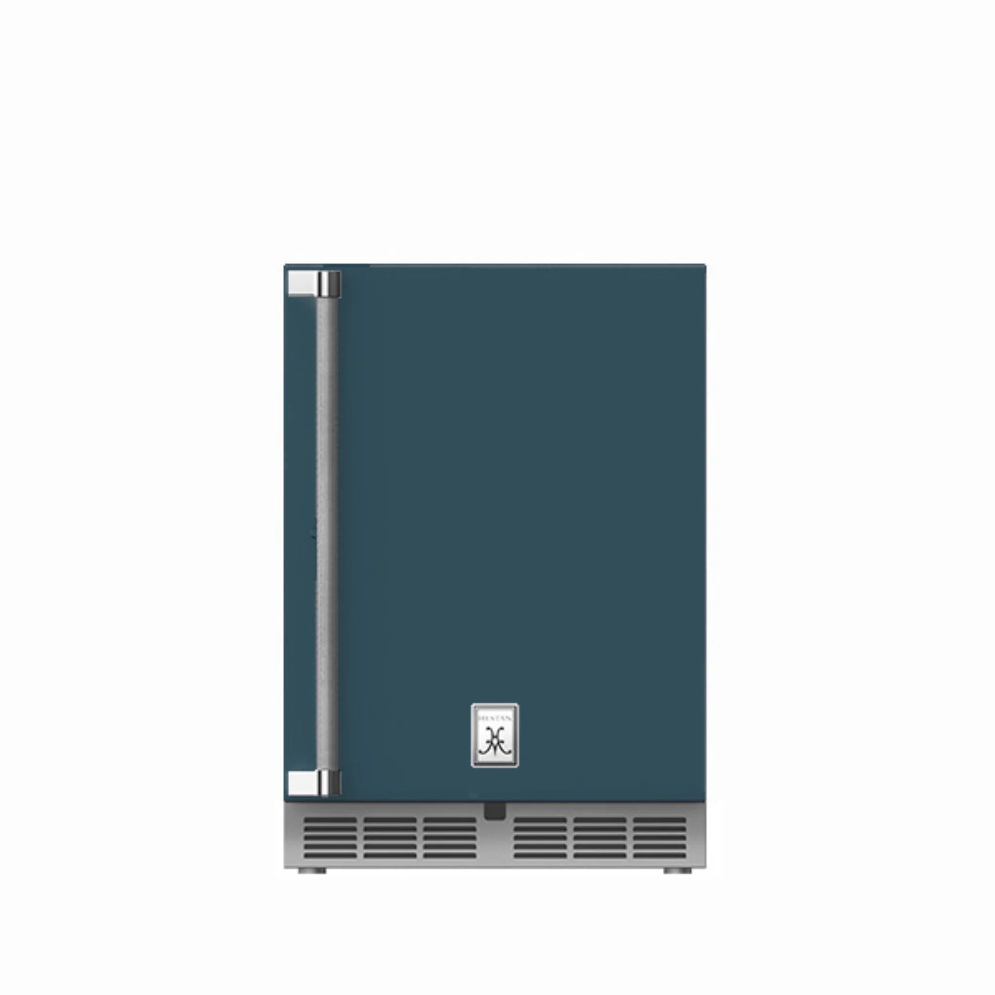 Hestan 24 Inch Outdoor Refrigerator with Solid Door - Stainless Steel GRS24 Model for Patio, Poolside & Backyard Entertaining