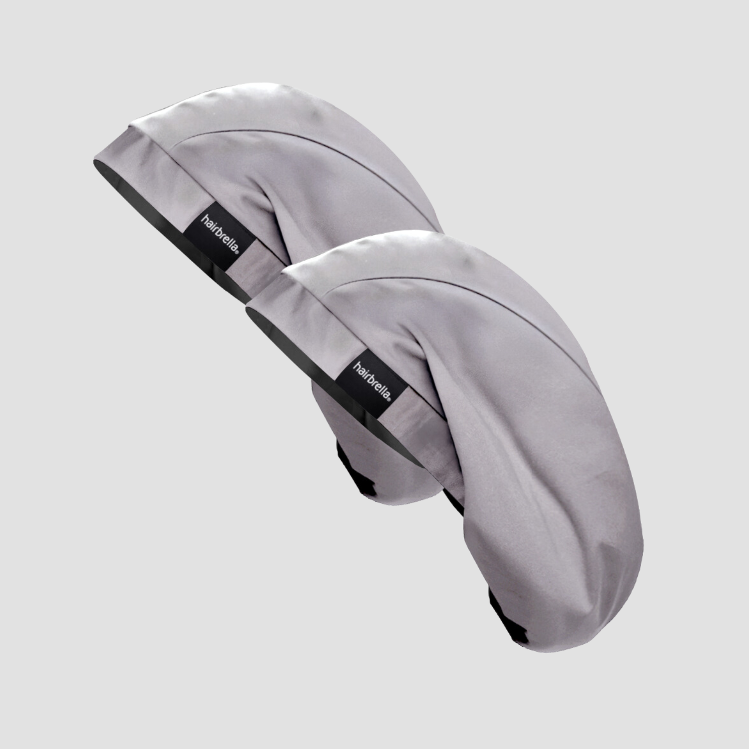 Hairbrella Satin Lined Sleep Cap for Men XL - 2 Pack Bundle | Soft & Breathable Hair Protection for Nighttime & Travel | Reduce Frizz & Breakage