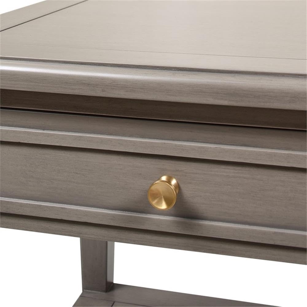 Jennifer Taylor Home Dauphin Storage Shelf Side Table - Grey Cashmere Finish | Stylish End Table for Living Room, Bedroom & Office Organization