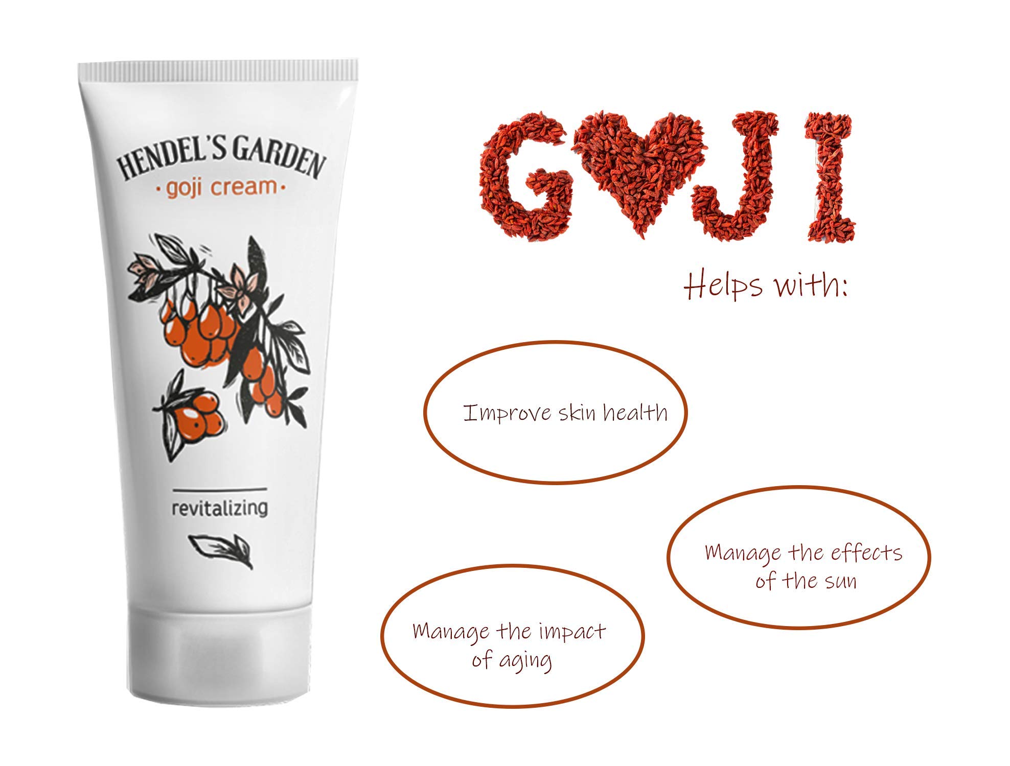 Goji Cream - Anti-Aging Facial Moisturizer with Natural Ingredients for Wrinkle Reduction & Skin Revitalization - Perfect for Daily Skincare Routine & Nighttime Hydration