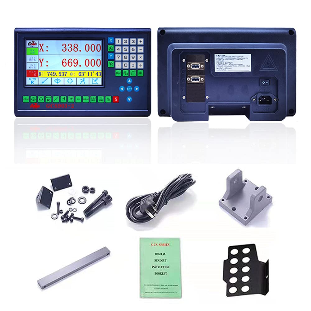 2 & 3 Axis LCD Digital Display Rotary Encoder - High Precision Customizable Resolution for CNC Milling, EDM, Lathe & Drilling Machines | Perfect for Industrial Automation & Metalworking Applications