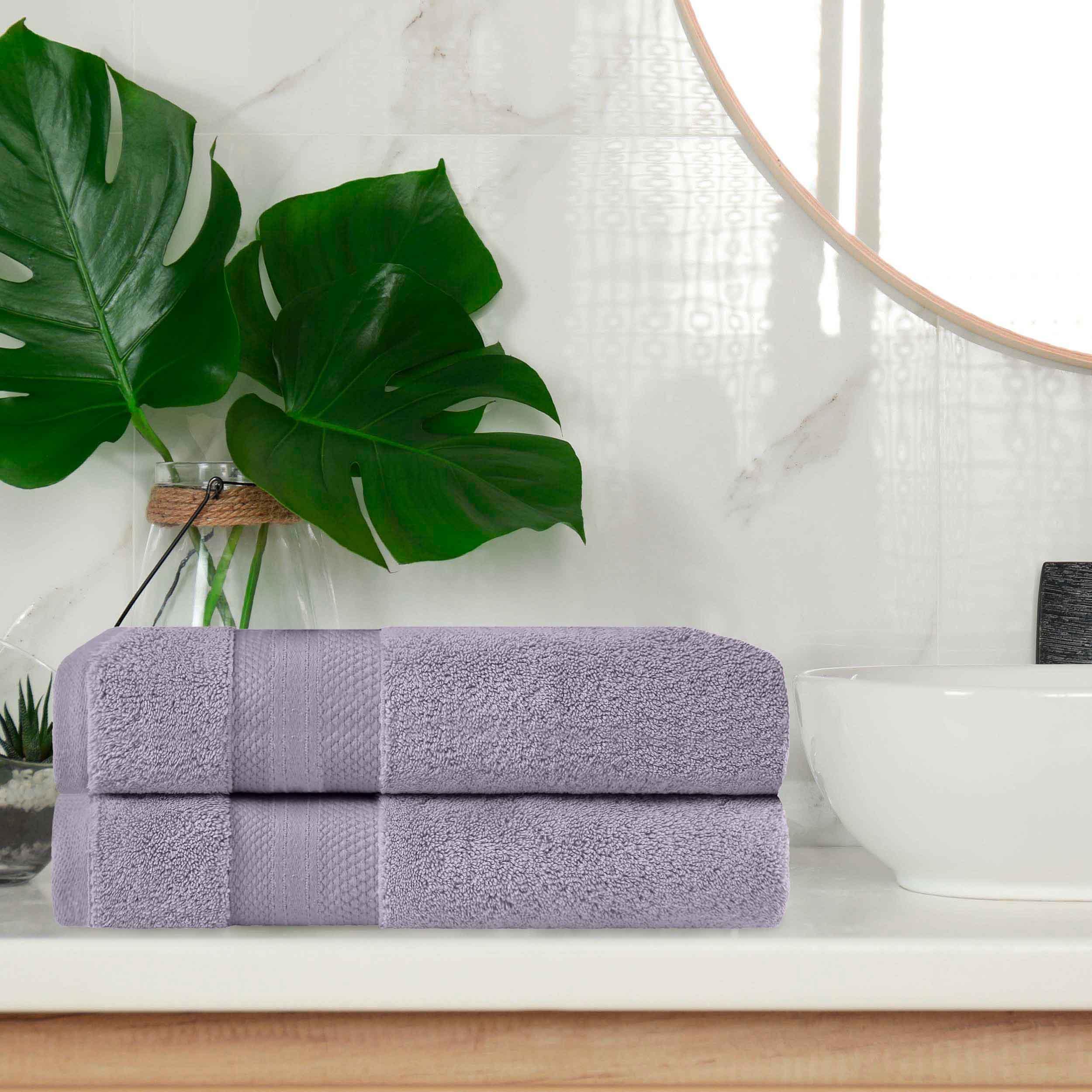 Premium 2-Piece Turkish Cotton Bath Towel Set - Ultra Soft, Highly Absorbent & Quick-Drying - Perfect for Spa, Bathroom & Luxury Home Use