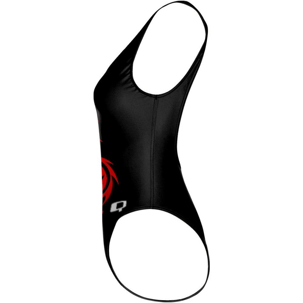 Red Dragon High Hip One Piece Swimsuit for Women - Sexy Bathing Suit with Tummy Control - Perfect for Beach, Pool, and Summer Vacations