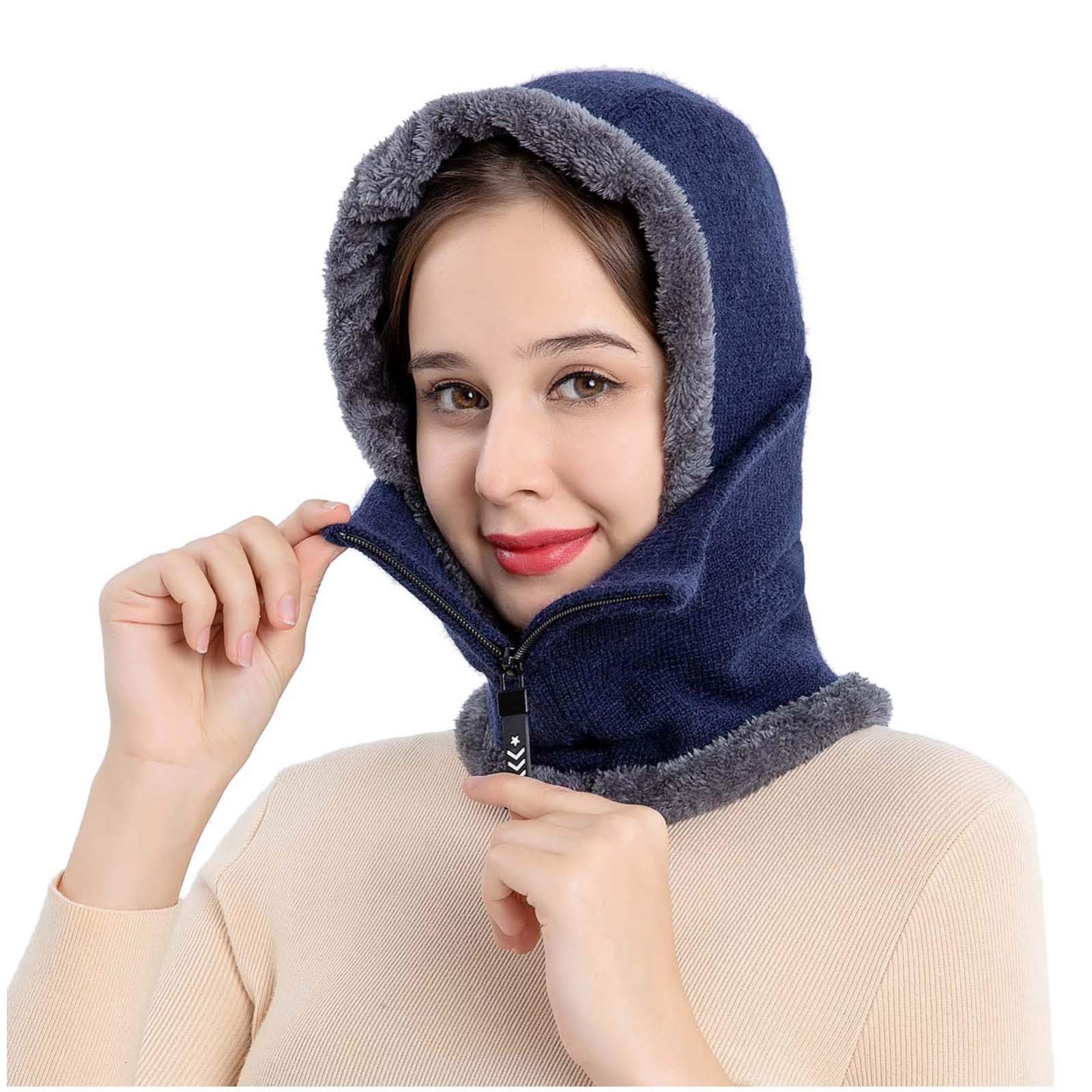 **Warm Windproof Ski Mask Set for Adults - Knit Cap, Scarf & Baseball Hat - Perfect for Skiing, Cycling & Winter Sports**
