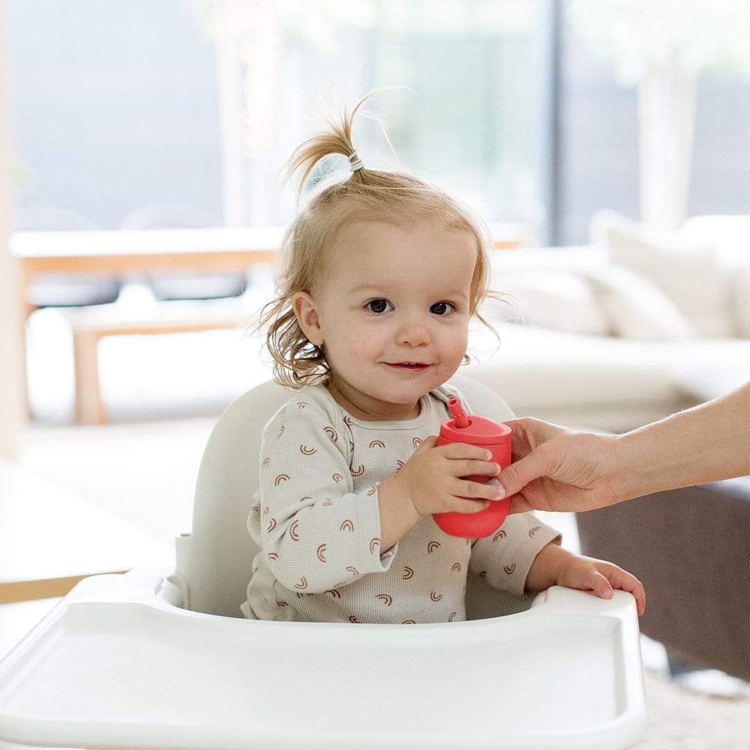 EZPZ Mini Cup with Straw - Toddler Sippy Cup for Easy Drinking Training | Leak-Proof, BPA-Free Baby Cup for Travel, Daycare & Mealtime