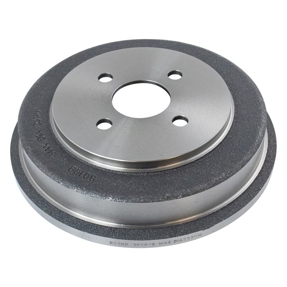 TRQ Rear Brake Drum Pair Set - Compatible with 2005-2008 Chevy Cobalt, 2007-2008 Pontiac G5, 2003-2007 Saturn Ion, 2005-2006 Pontiac Pursuit - Durable Replacement Brake Drums for Smooth Stopping Power - Perfect for DIY Auto Repairs & Maintenance