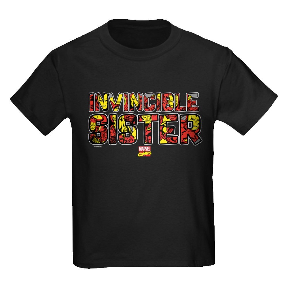 Iron Man Sister Youth Kids Cotton T-Shirt - Superhero Graphic Tee for Girls & Boys | Perfect for School, Parties & Marvel Fan Gifts