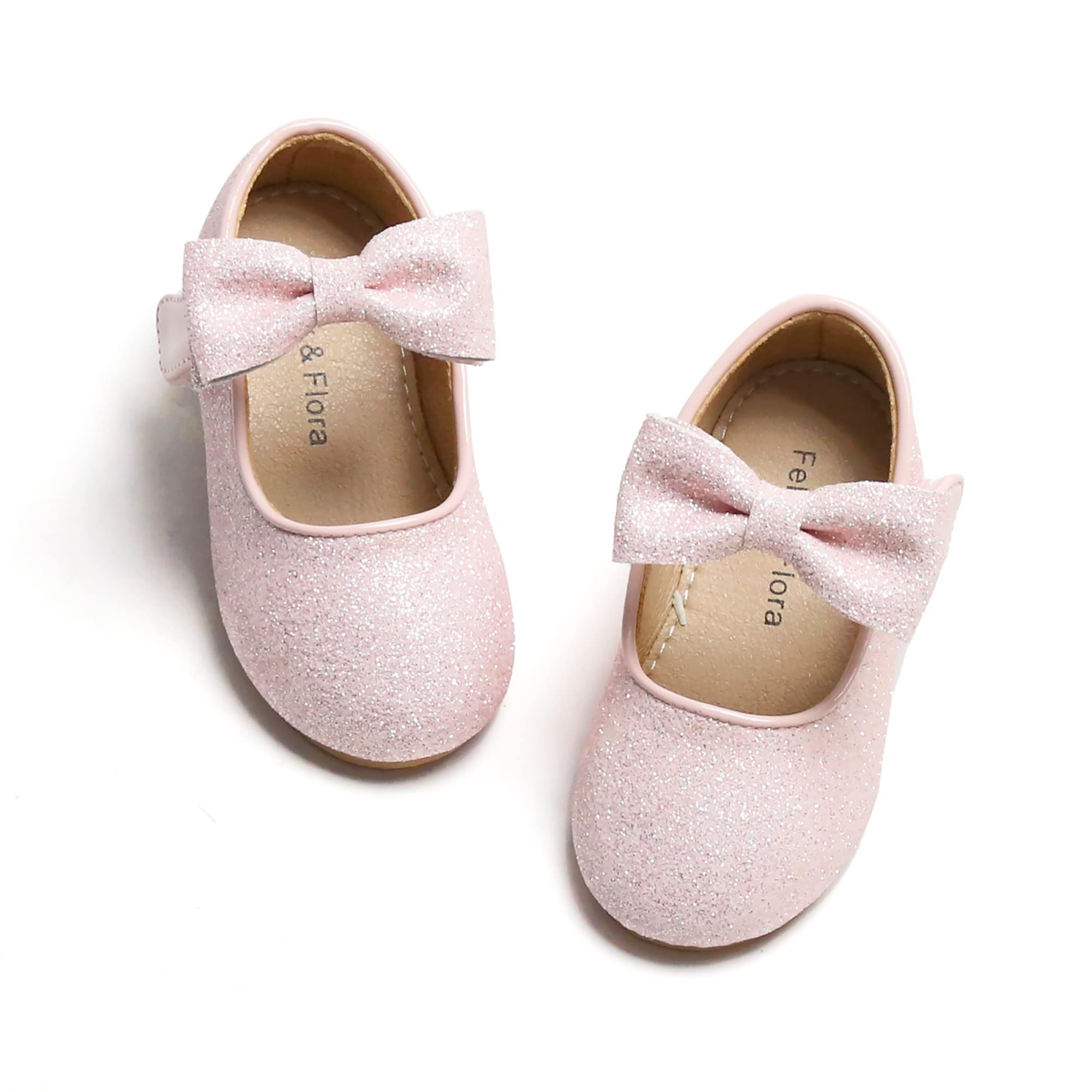 Felix & Flora Toddler Flower Girl Dress Shoes - Cute Girl Ballet Flats for Party, School, Wedding | Perfect for Special Occasions & Everyday Wear