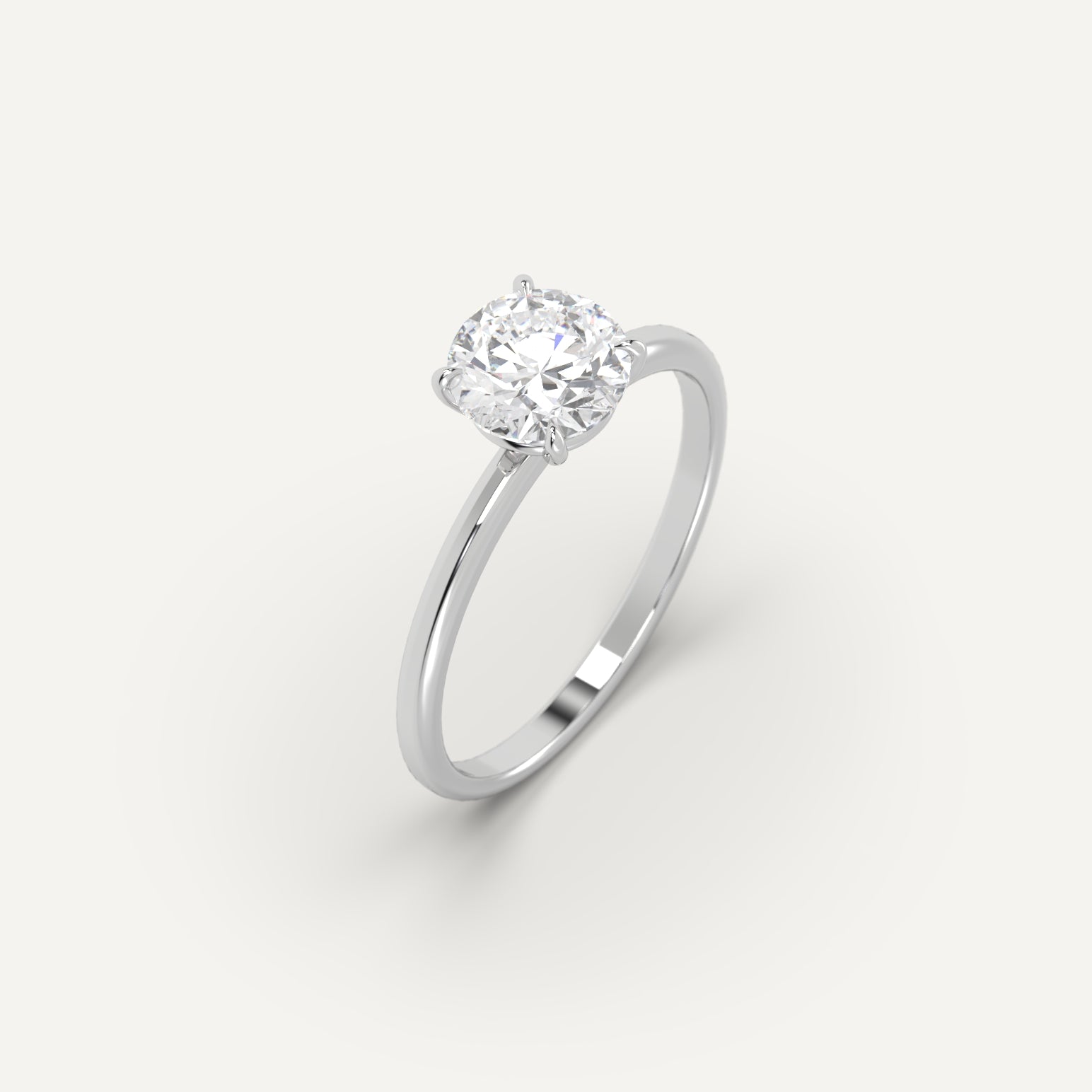 1 Carat Round Cut Diamond Ring for Women - Elegant Solitaire Engagement & Wedding Band - Perfect for Proposals, Anniversaries & Special Occasions