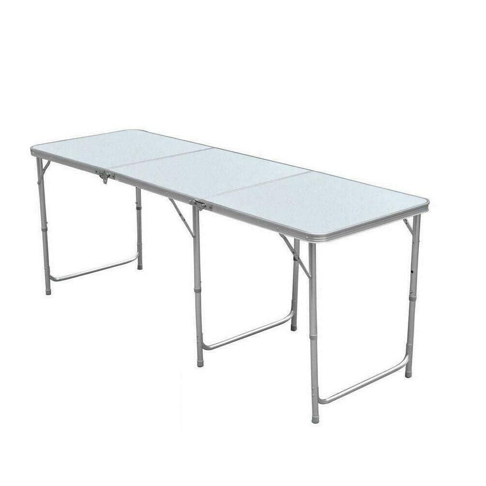 6ft Aluminum Folding Table - Lightweight & Portable for Indoor/Outdoor Use | Perfect for Picnics, Parties, Camping, Beach & Patio Furniture | Heavy Duty Foldable Table for Home, Office & Commercial Events