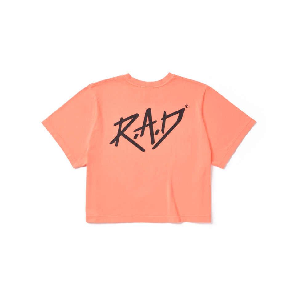 SKETCH CROP FLUORO ORANGE Women's Fashion Crop Top - Perfect for Summer Outfits, Beach Wear & Casual Street Style