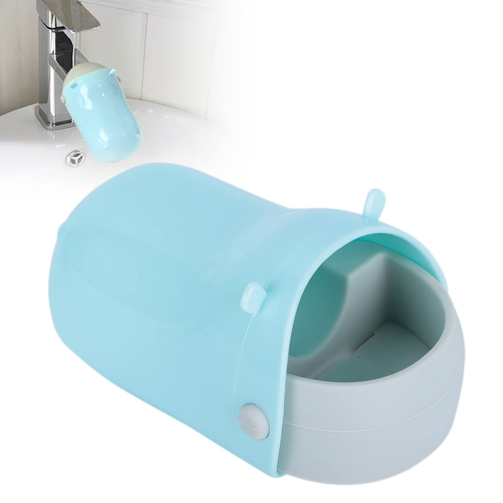 Durable BPA-Free Sink Handle Extender for Kids - Hand Washing Aid with Cartoon Shapes (Green) - Perfect for Bathroom & Kitchen
