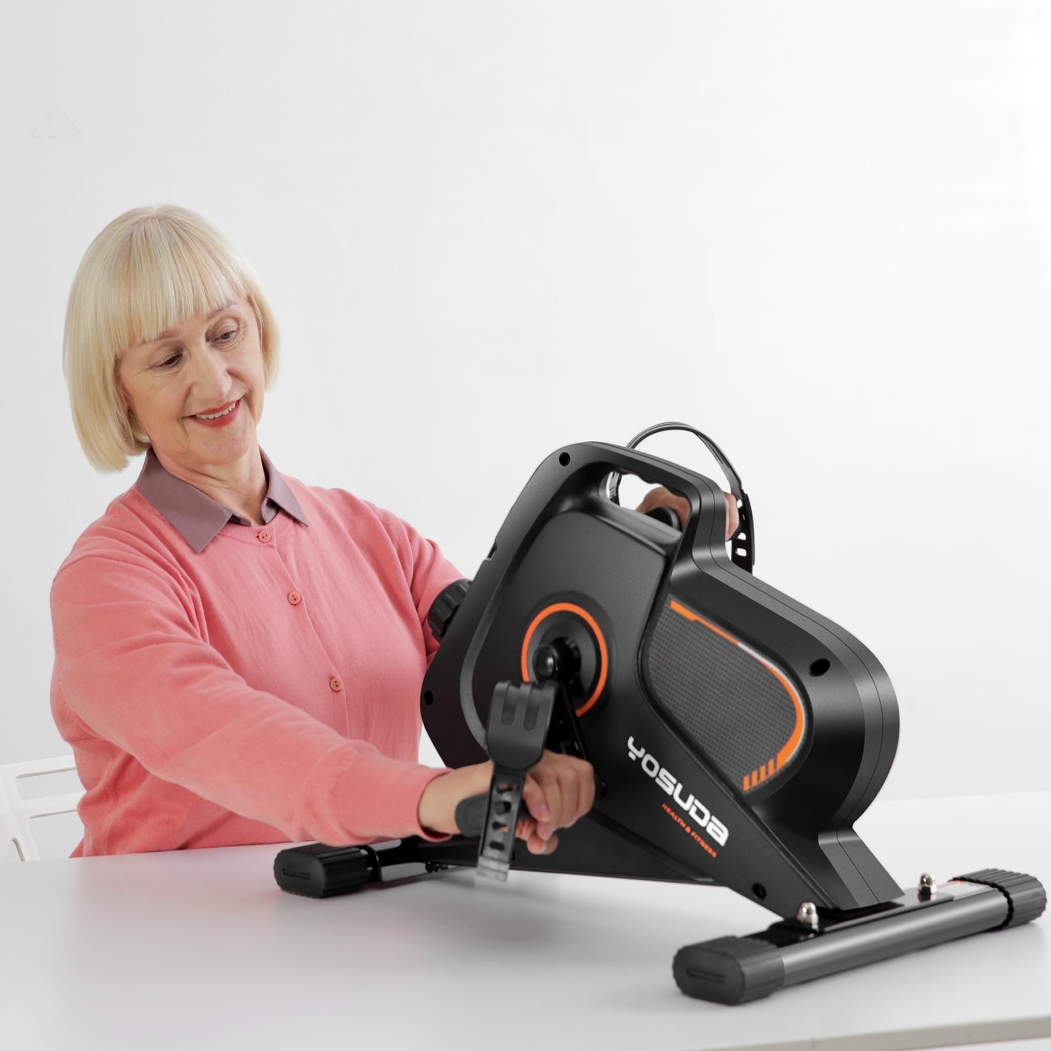 YOSUDA Magnetic Under Desk Bike Pedal Exerciser - Mini Exercise Bike for Arm & Leg Workouts, Compact Desk Pedal Bike for Home & Office Use - Stay Active While Working or Watching TV